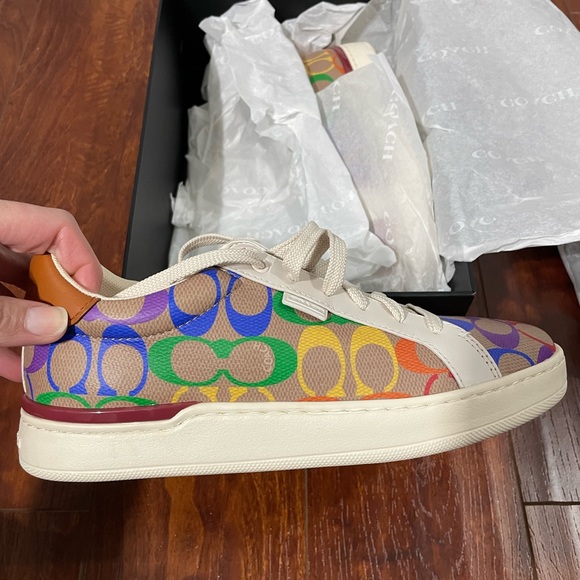 Brand new Coach rainbow sneakers! Super cute and stylish! - Picture 4 of 8